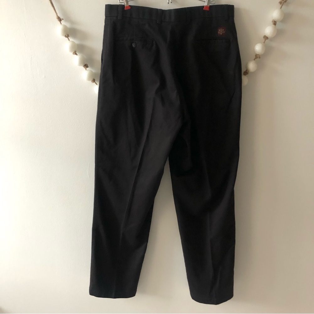Haggar Casuals Black Plants 38 X 32 No Iron Cotton Pants - Picture 3 of 9